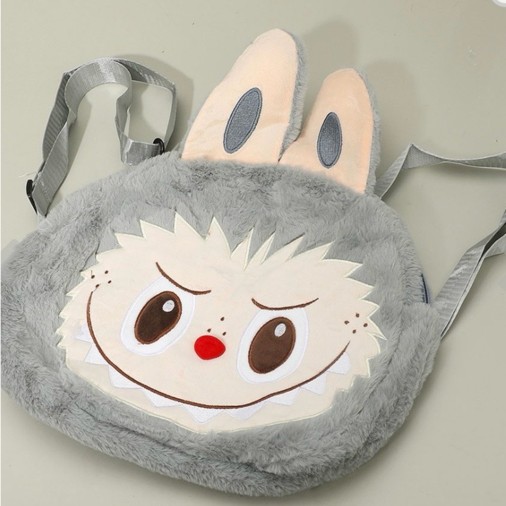 Gray Bunny Kids Backpack